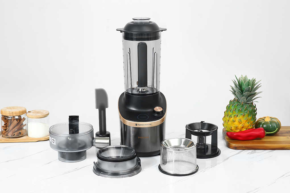 Máy xay sinh tố đa năng Philips HR3770/00 Màu Đen - Vàng đồng