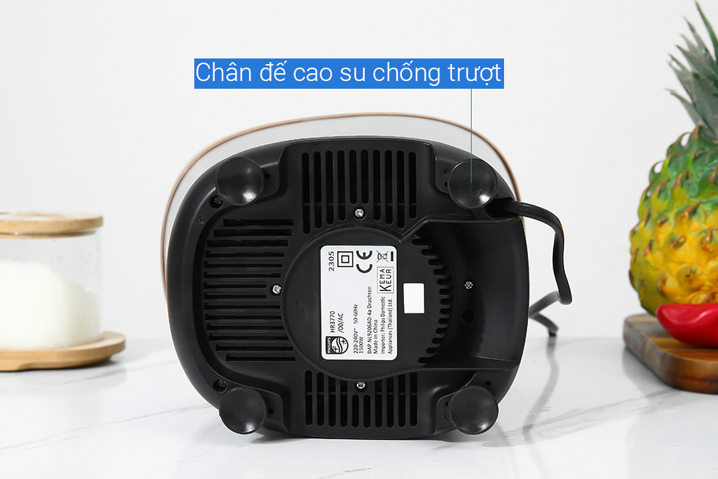 Máy xay sinh tố đa năng Philips HR3770/00 Màu Đen - Vàng đồng