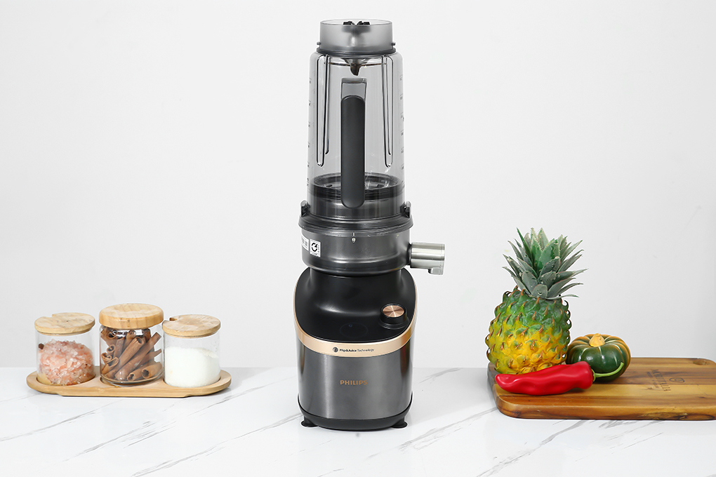 Máy xay sinh tố đa năng Philips HR3770/00 Màu Đen - Vàng đồng