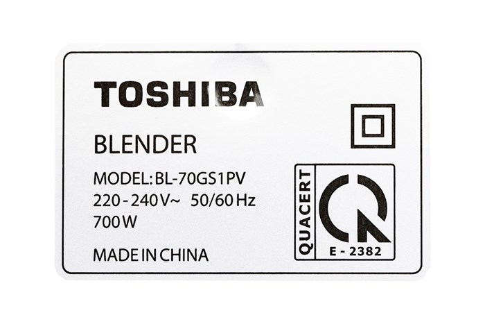 Máy xay sinh tố đa năng Toshiba BL-70GS1PV Màu Trắng - Đen