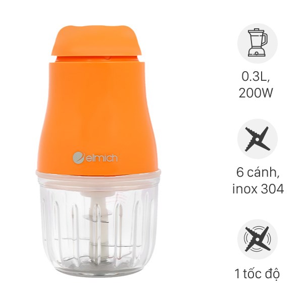 Máy Xay Thực Phẩm Cho Bé Elmich Che - 8665Or