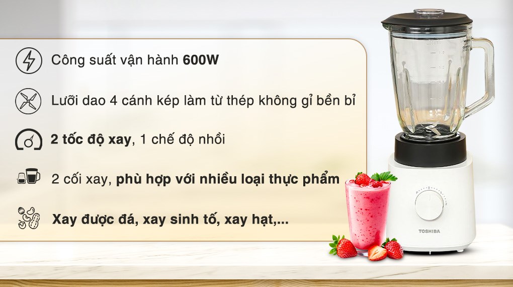 Máy xay sinh tố đa năng Toshiba BL-70GR1UV
