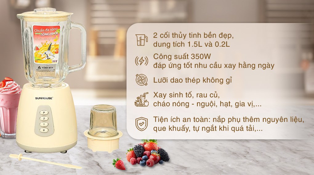 Máy xay sinh tố đa năng Sunhouse SHD5120DMX