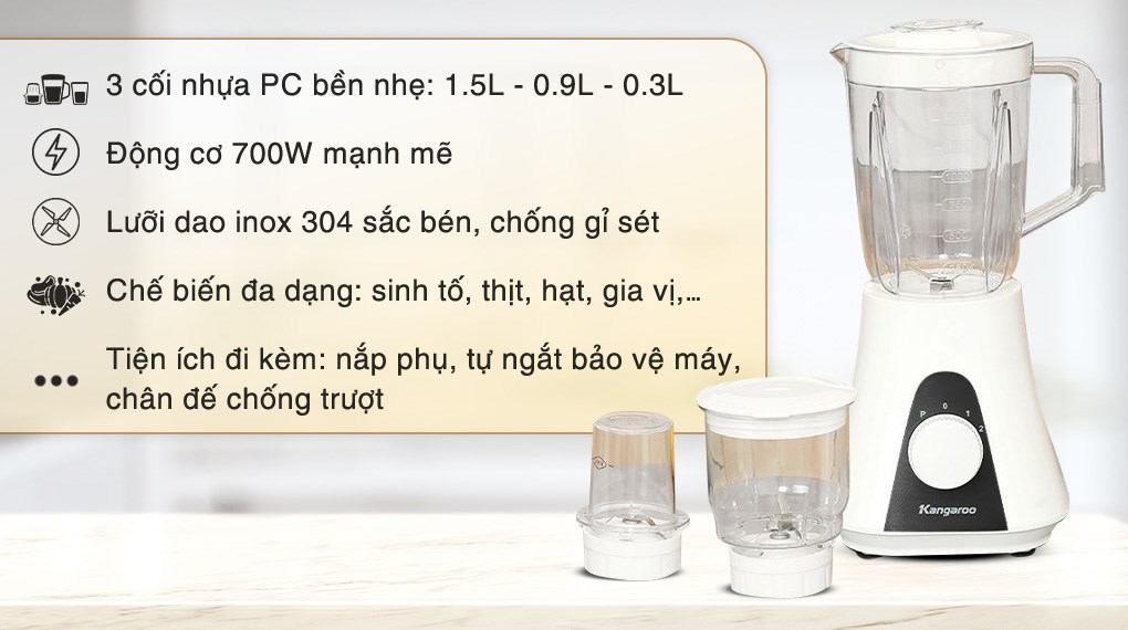 Máy xay sinh tố đa năng Kangaroo KGBL3P1