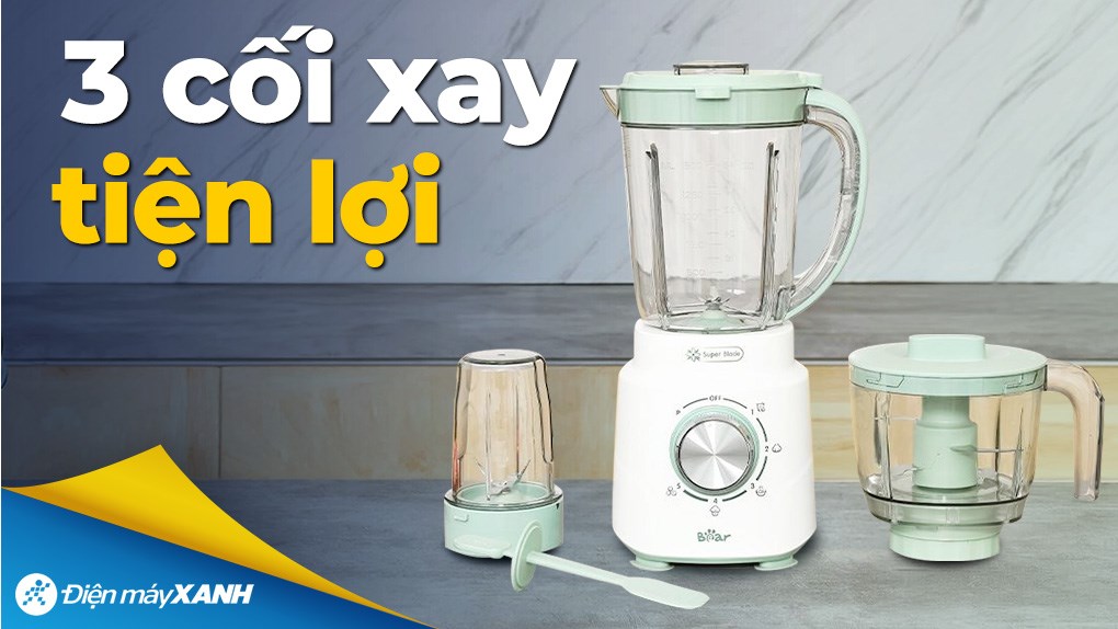 Máy xay sinh tố đa năng Bear BLD-155AE - 3 cối