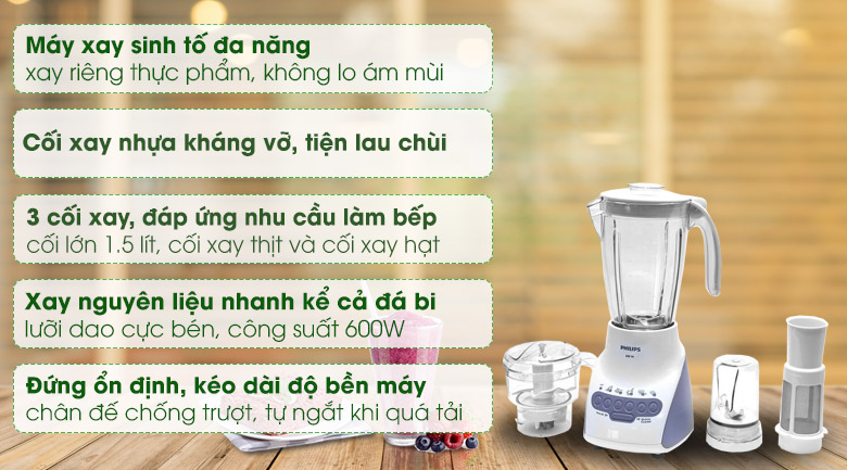 Máy xay sinh tố đa năng Philips HR2118
