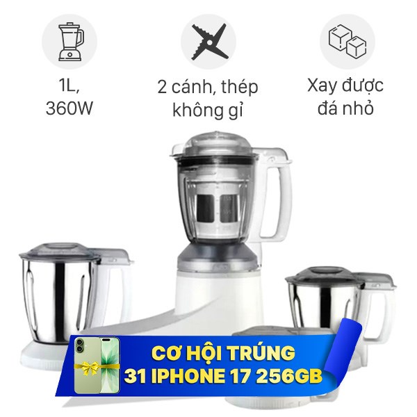 Máy xay sinh tố đa năng Panasonic MX-AC400WRA