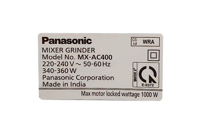Máy xay sinh tố đa năng Panasonic MX-AC400WRA Màu Trắng