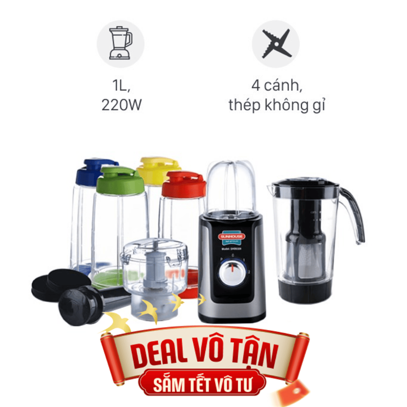 Máy xay đa năng Sunhouse SHD-5328