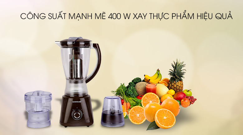 Máy xay sinh tố Sunhouse SHD 5338 nâu