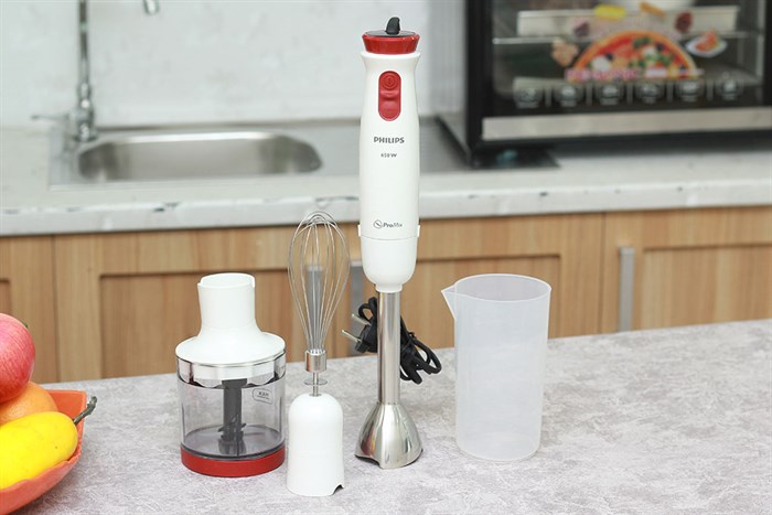 Máy xay sinh tố cầm tay Philips HR1625 Màu Trắng