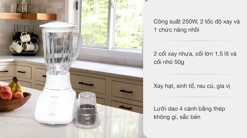 Máy xay sinh tố đa năng Panasonic MX-GX1511WRA