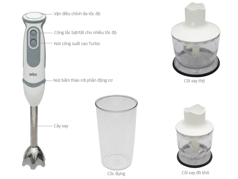 Máy xay sinh tố cầm tay Braun MQ 5030 Sauce Special