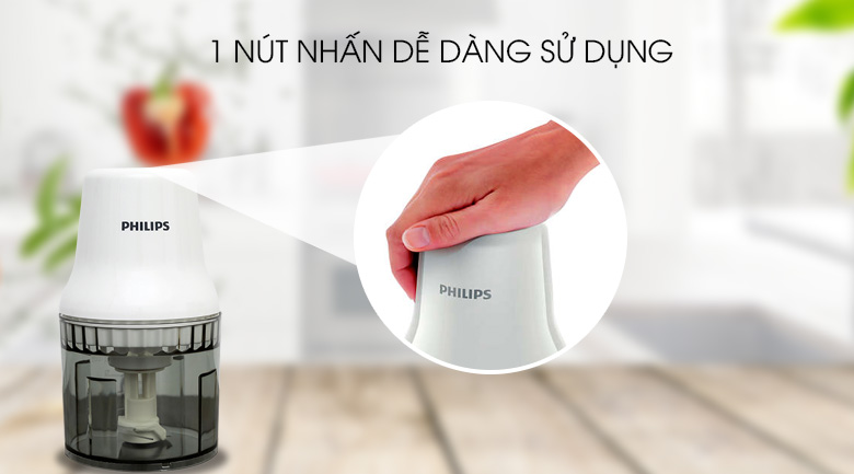 Máy xay thịt mini Philips HR1393 450W 0.5 lít - 10