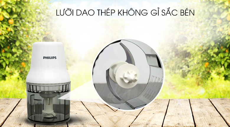 Máy xay thịt mini Philips HR1393 450W 0.5 lít - 12