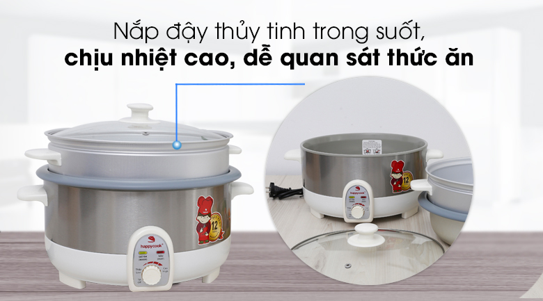 Nồi lẩu điện Happycook HCHP-350ST 3.5 lít