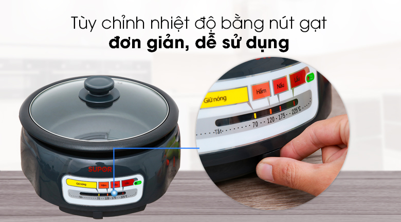 Nồi lẩu điện Supor HFK26EVN-130 4 lít