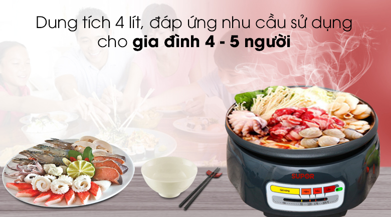 Nồi lẩu điện Supor HFK26EVN-130 4 lít