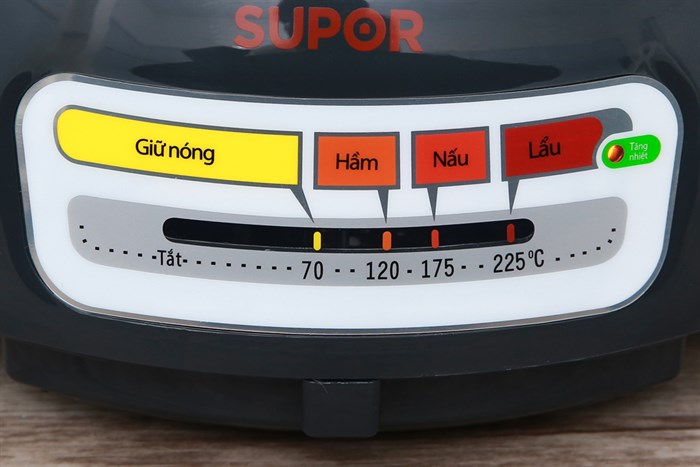 Nồi lẩu điện Supor HFK26EVN-130 4 lít Màu Đen