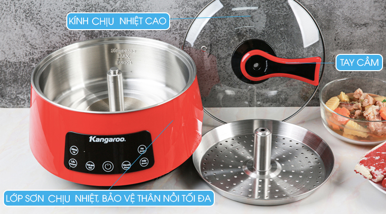 THIẾT KẾ -Nồi lẩu thang máy Kangaroo KG278 5 lít