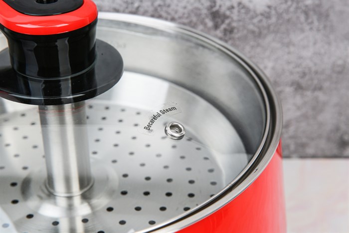 Nồi lẩu thang máy Kangaroo KG278 5 lít Màu Đen - Đỏ