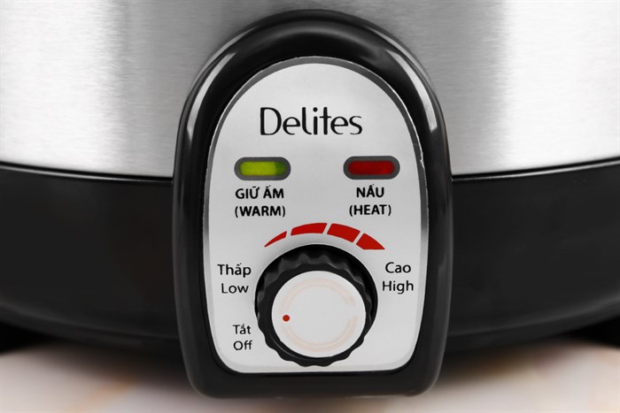 Nồi lẩu điện Delites CBR35-80 3.5 lít Màu Đen