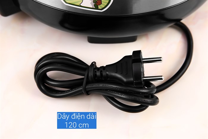 Nồi lẩu điện Delites CBR35-80 3.5 lít Màu Đen