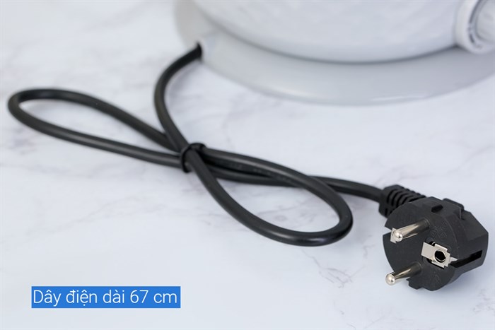 Ca nấu đa năng mini Mishio MK-214 xám 1.5 lít Màu Trắng - Xám