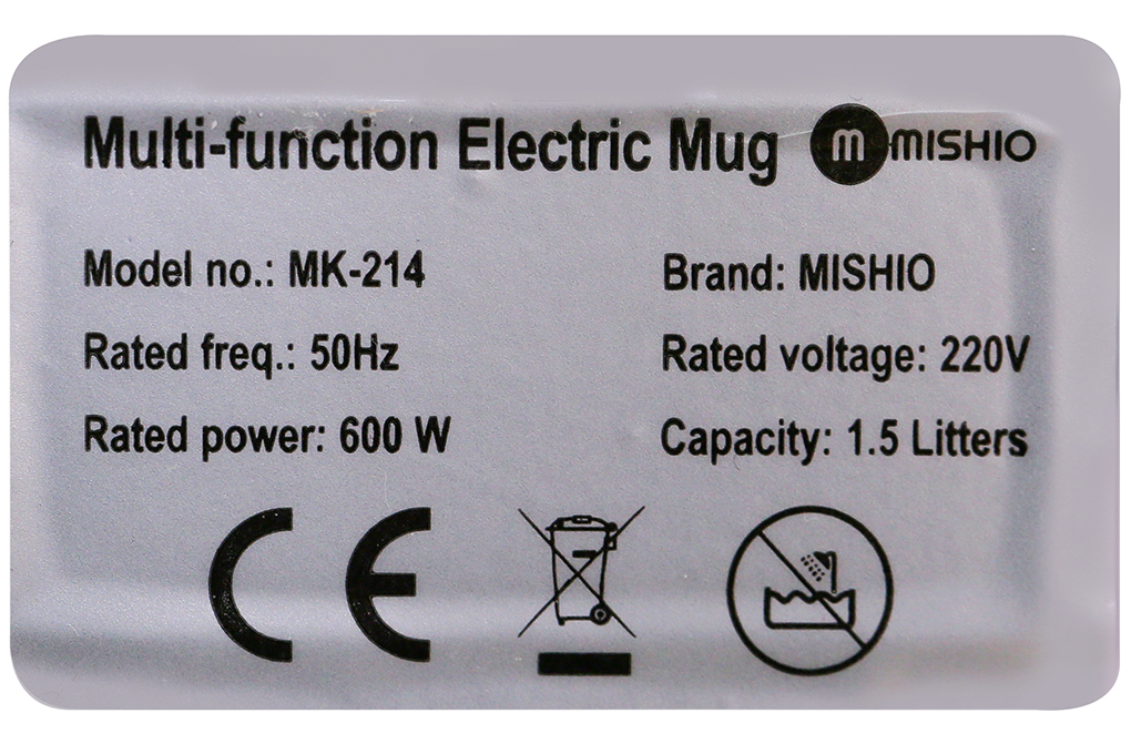 Ca nấu đa năng mini Mishio MK-214 xám 1.5 lít - 9