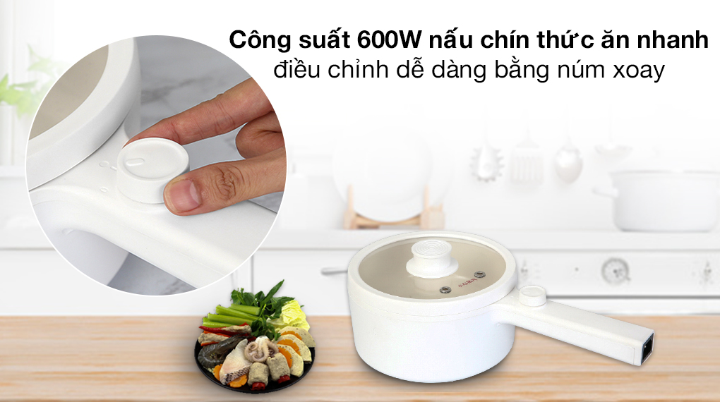 Ca nấu đa năng mini Mishio MK-271 1.5 lít