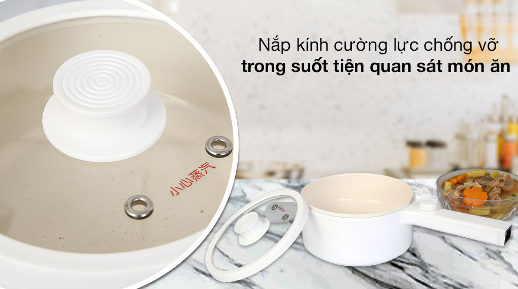 Ca nấu đa năng mini Mishio MK-271 1.5 lít