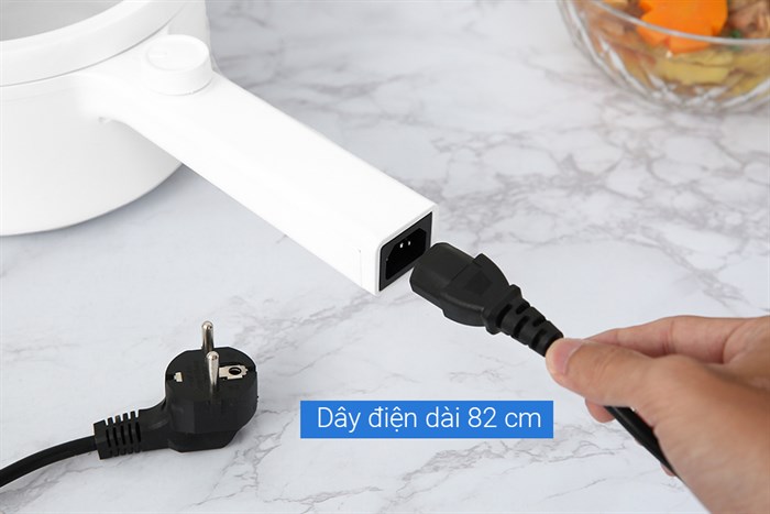 Ca nấu đa năng mini Mishio MK-271 1.5 lít Màu Trắng