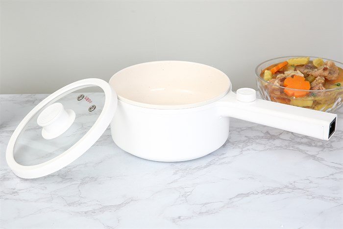 Ca nấu đa năng mini Mishio MK-271 1.5 lít Màu Trắng