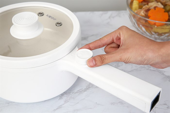 Ca nấu đa năng mini Mishio MK-271 1.5 lít Màu Trắng