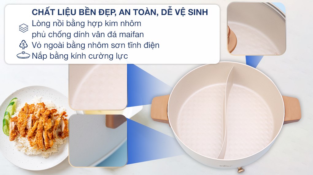 Nồi lẩu điện Bear DHG -C50K1 5 lít