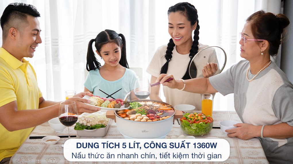 Nồi lẩu điện Bear DHG -C50K1 5 lít