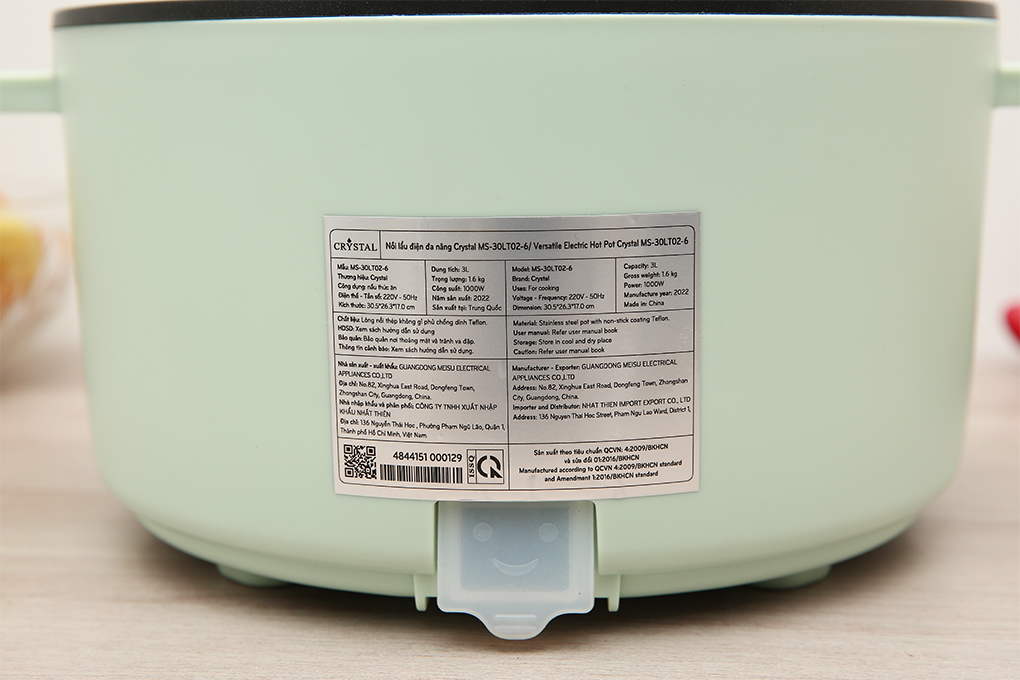 Nồi lẩu điện Crystal MS-30LT02-6 3 lít - 7