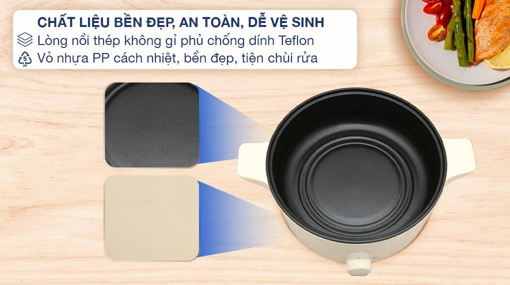 Nồi lẩu điện Crystal MS-EA4001 5 lít