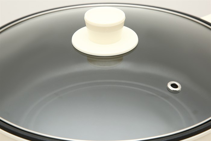 Nồi lẩu điện Crystal MS-EA4001 5 lít Màu Trắng - Kem