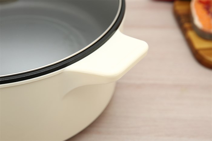 Nồi lẩu điện Crystal MS-EA4001 5 lít Màu Trắng - Kem