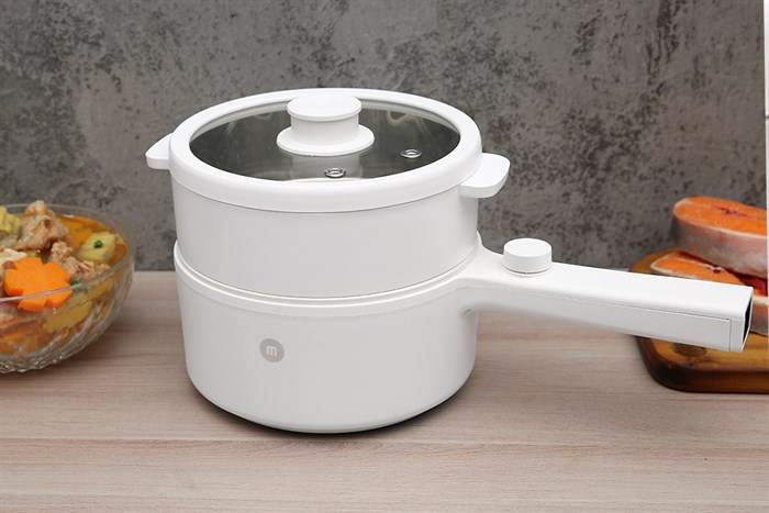 Ca nấu đa năng Mishio MK-271 1.5 lít trắng Màu Trắng