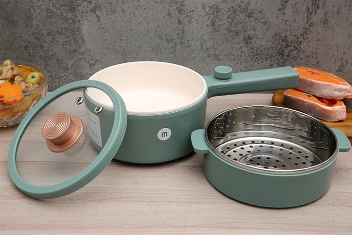 Ca nấu đa năng Mishio MK-271 1.5 lít xanh Màu Xanh