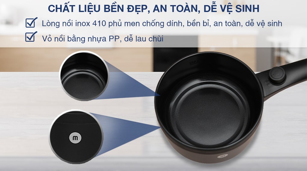 Ca nấu đa năng Mishio MK-321 1.5 lít