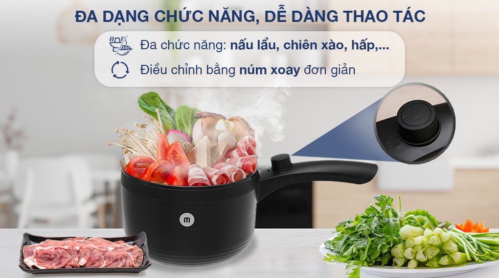 Ca nấu đa năng Mishio MK-321 1.5 lít