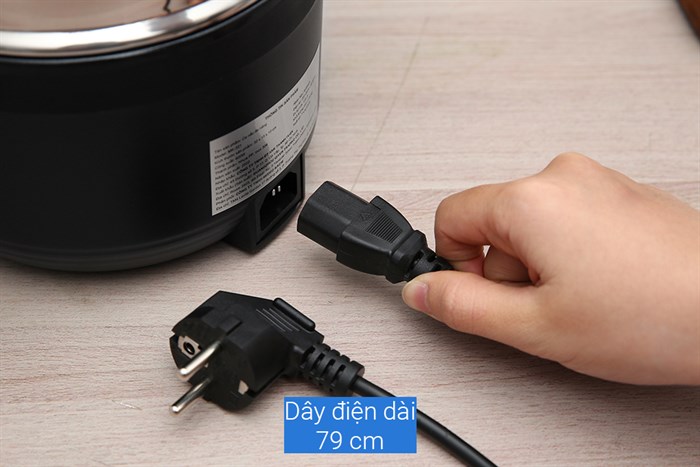 Ca nấu đa năng Mishio MK-321 1.5 lít Màu Đen