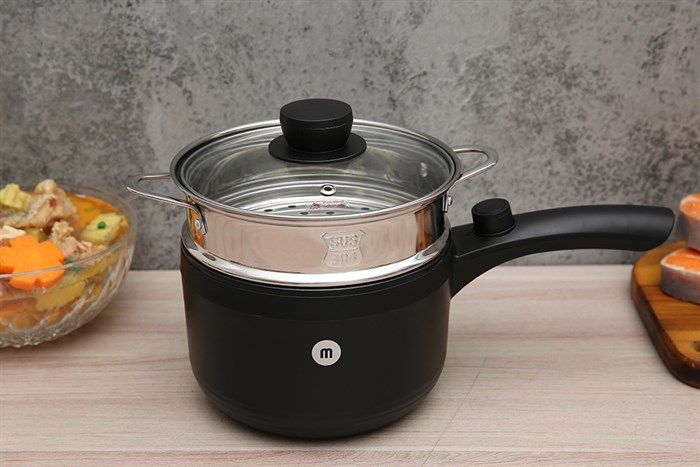Ca nấu đa năng Mishio MK-321 1.5 lít Màu Đen