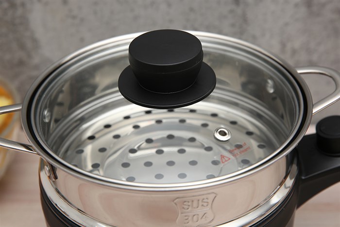 Ca nấu đa năng Mishio MK-321 1.5 lít Màu Đen