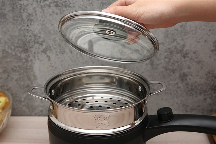 Ca nấu đa năng Mishio MK-321 1.5 lít Màu Đen