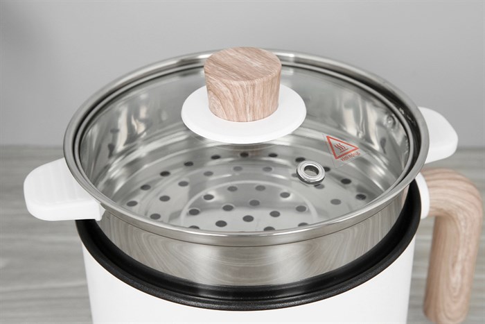 Nồi lẩu điện Crystal AJL-1503 1.5 lít Màu Trắng