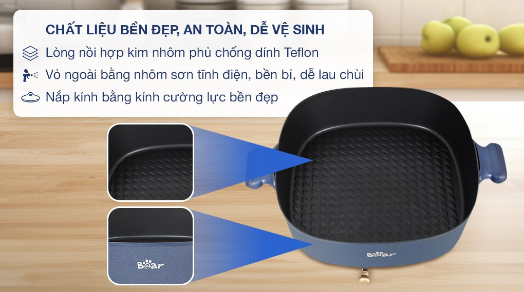 Nồi lẩu điện Bear DHG-C60F2 6 lít - 3